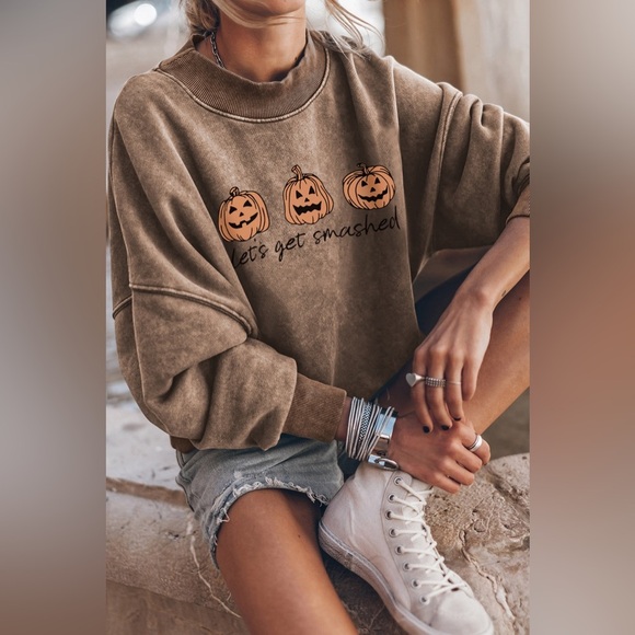 LET'S GET SMASHED Graphic Sweatshirt - Picture 2 of 3